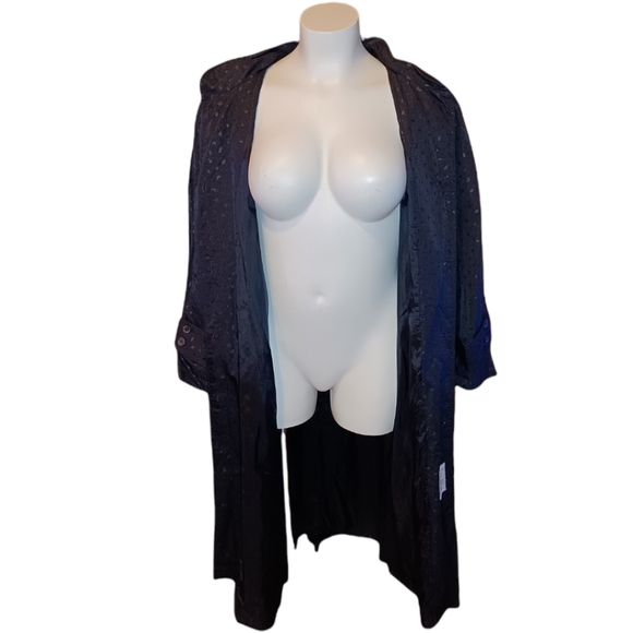 Bryant Park Vintage Nylon Maxi Trench Size 26W - Picture 5 of 8